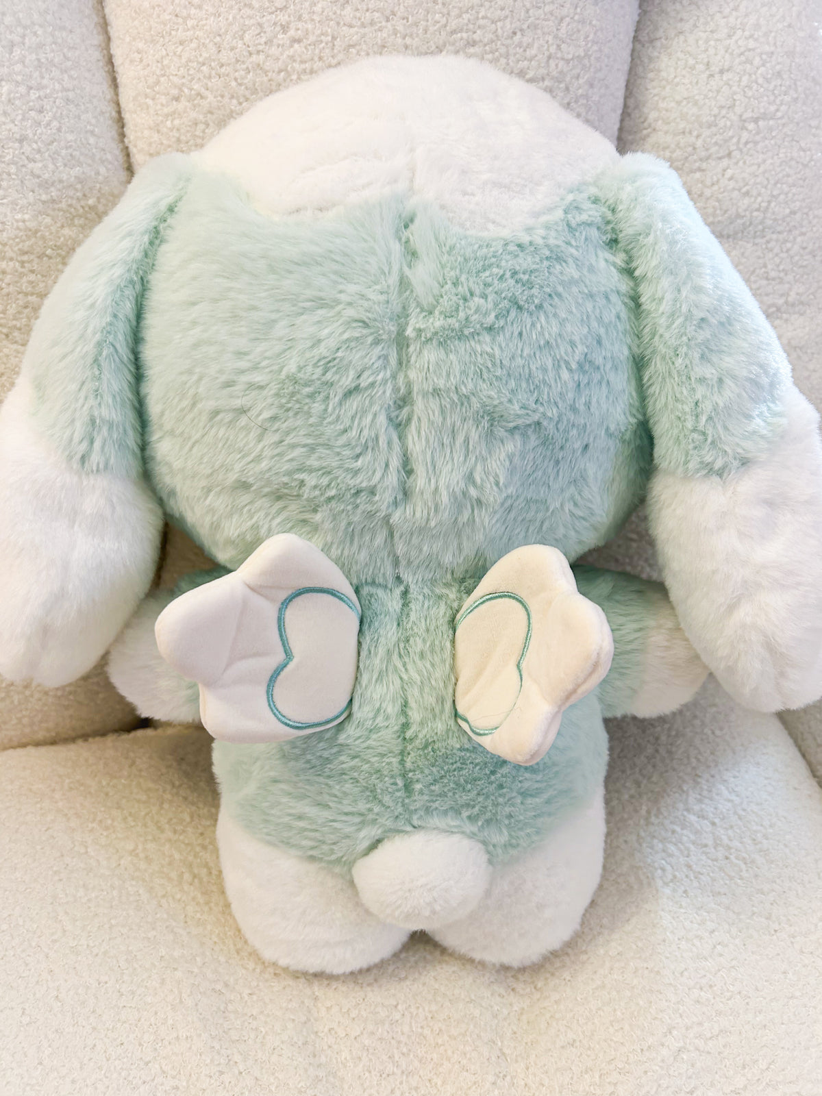 (OOAK/RARE/ONE OFF) Skye the Floating Lop Bunny Plushie in SEA GREEN/TEAL