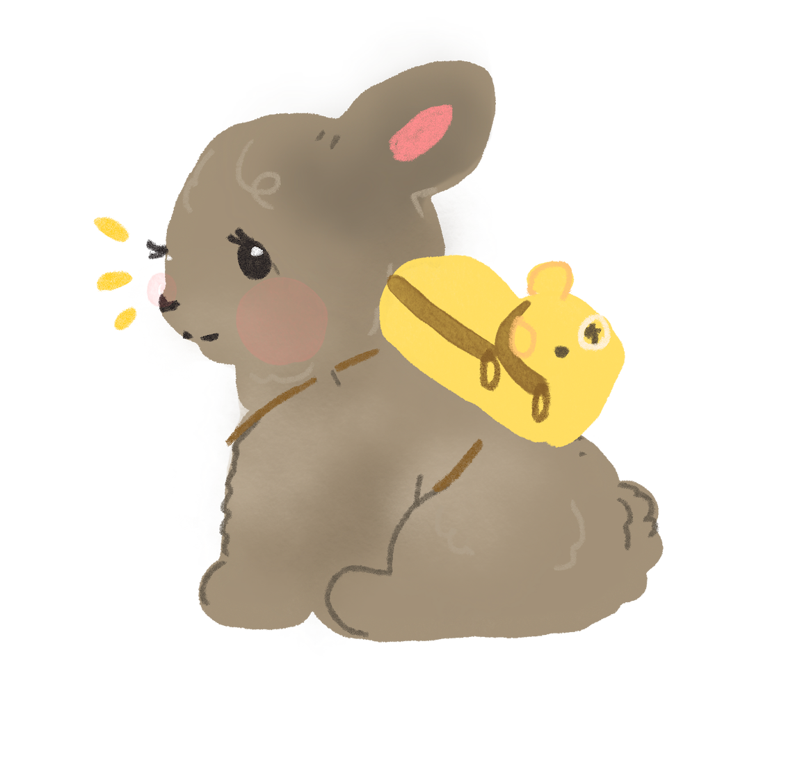 BackPack Bun Holographic Sticker