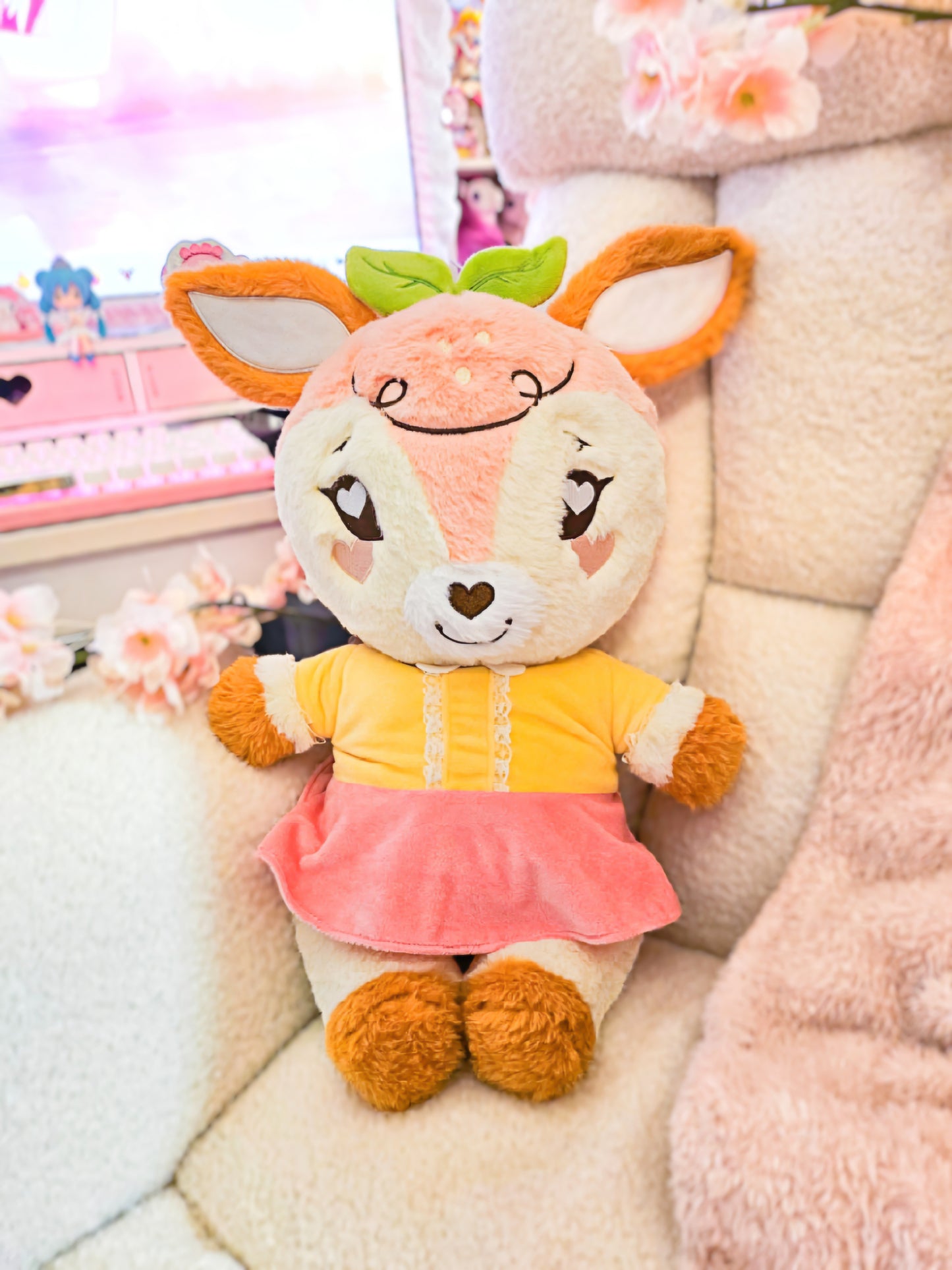 (PREORDER) Taohua the Peach Deer Soft n' Sweet Plushie