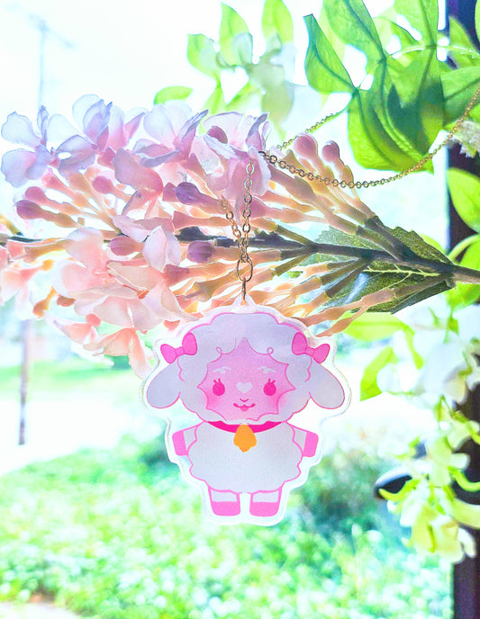 Hyacinth Acrylic Pendant Necklace