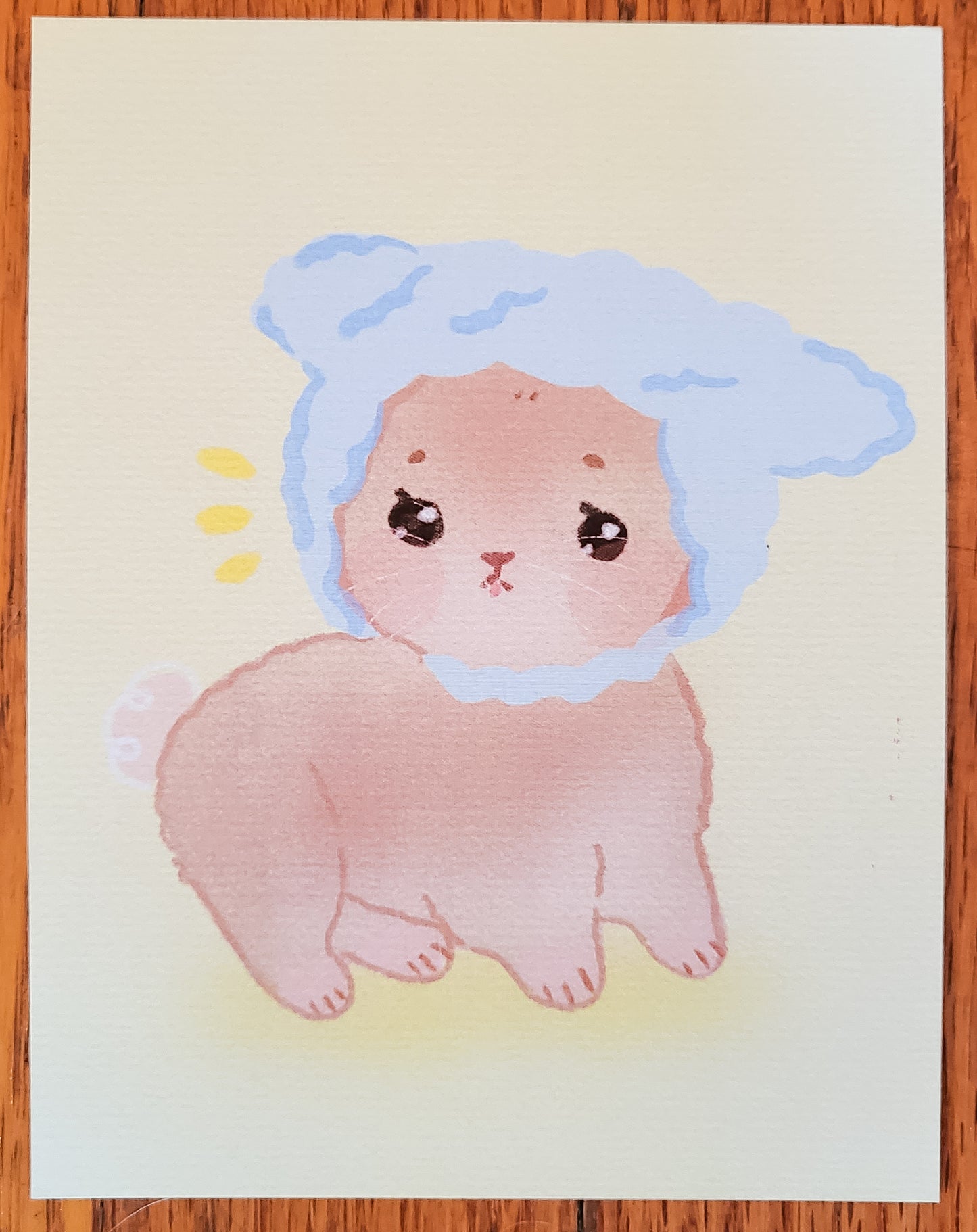 Fluffy Hat Bun in Disguise Mini Print