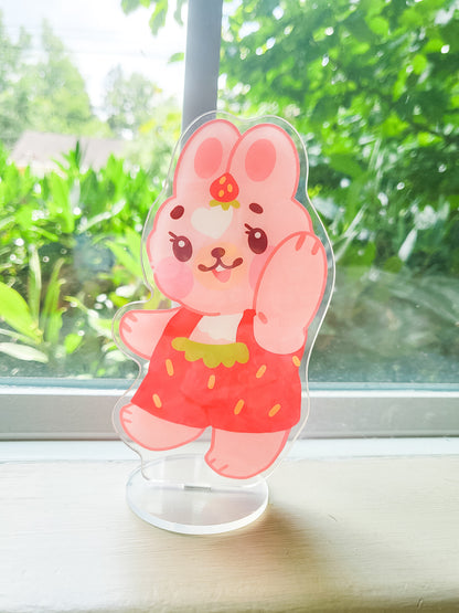 Strawbunny Holographic Acrylic Standee