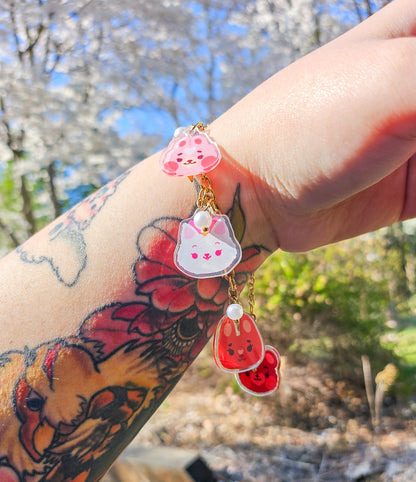 'BerryHappy Pals' Adjustable Charm Bracelet