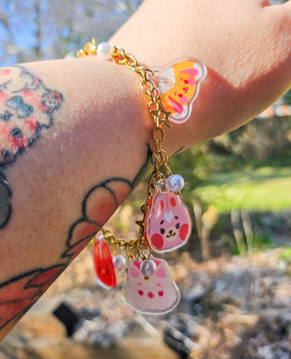 'BerryHappy Pals' Adjustable Charm Bracelet