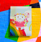 Daisy Rainbow Girl Holographic Mini Print