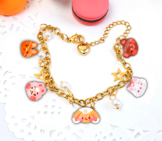 'BerryHappy Pals' Adjustable Charm Bracelet