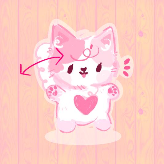 'Happy Kitty Tail' Moving Pip Standee