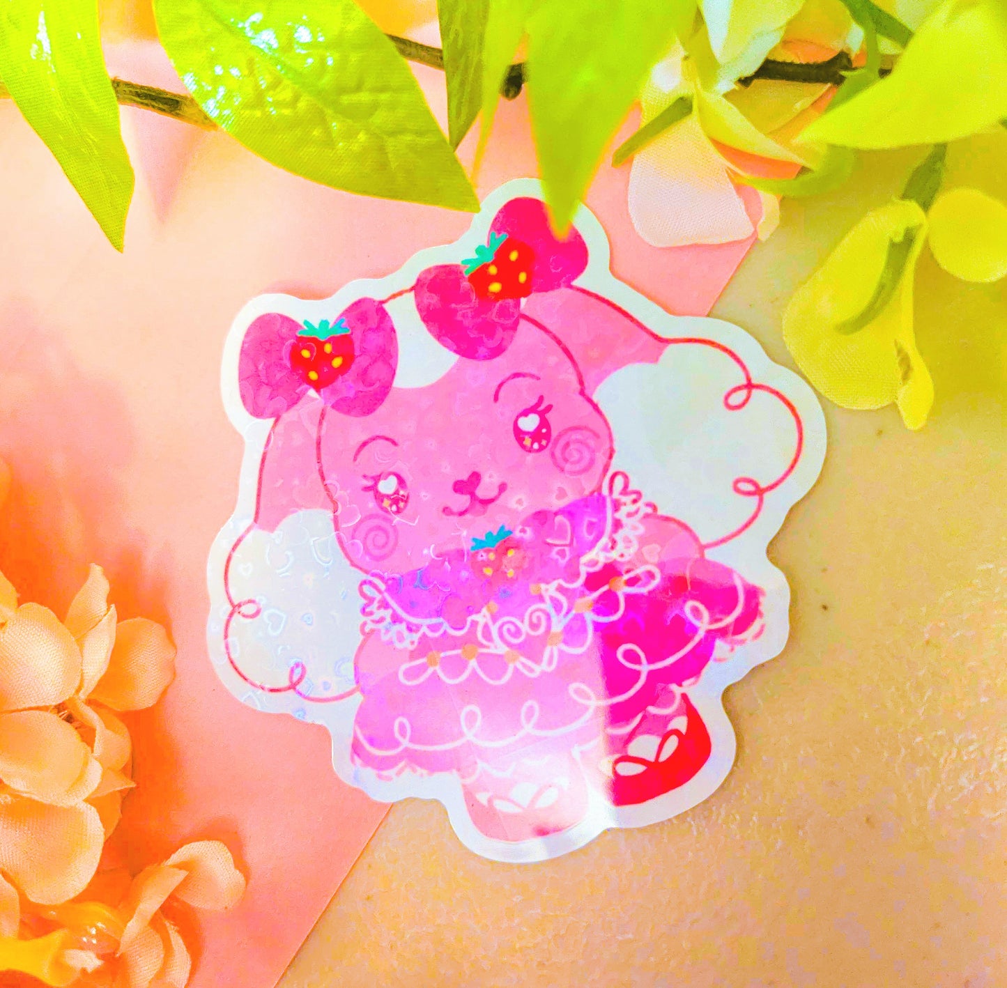 Magical Girl Honeybun Jumbo Holographic Sticker