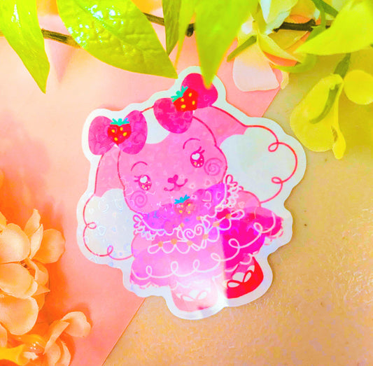 Magical Girl Honeybun Jumbo Holographic Sticker
