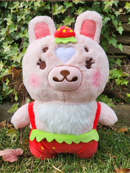 Large Strawbunny Plush (IN STOCK)