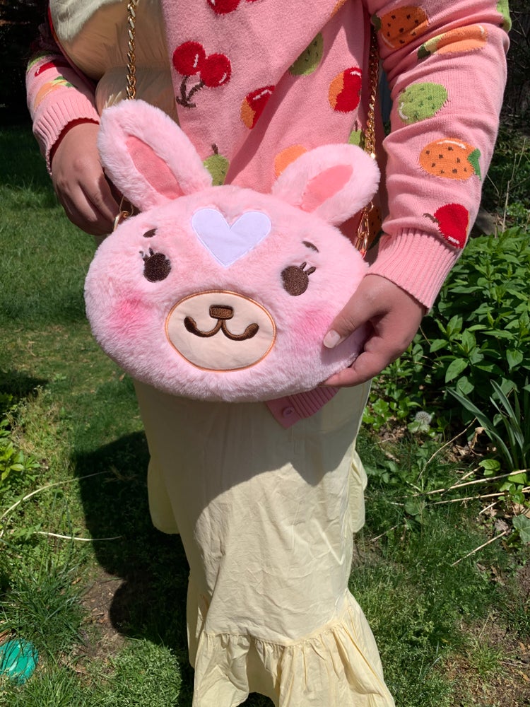 Strawbunny Fluffy Purse